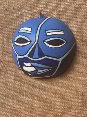 African Mask (blue)