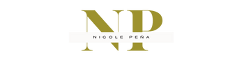 Gold Logo for Nicole Pena -